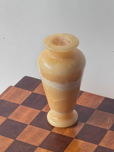 Vintage Tall Alabaster Onyx Vase