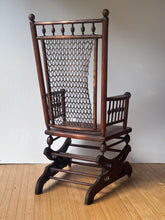 Load image into Gallery viewer, 1800's Antique Wooden Rocking Chair