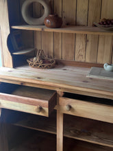 Load image into Gallery viewer, Vintage Solid Pine Hutch