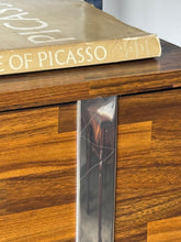 Load image into Gallery viewer, Mid Century Modern Chrome &amp; Glass Etagere/ Desk