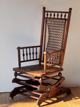 Load image into Gallery viewer, 1800's Antique Wooden Rocking Chair