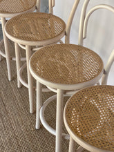 Load image into Gallery viewer, Consignment- ‘TON’ Bentwood Caned Stools
