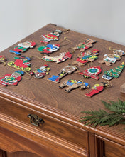 Load image into Gallery viewer, Vintage Wooden Hand Painted Ornaments