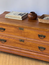 Load image into Gallery viewer, Antique Victorian Two Drawer Dresser Chest on Wheels