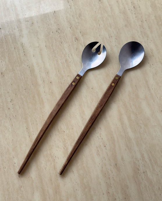 MCM Wooden Utensil Servers