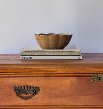 Load image into Gallery viewer, 1980’s Hand-turned Scalloped Wooden Bowl