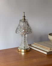 Load image into Gallery viewer, Vintage Crystal Cut Glass Lamp