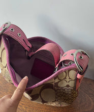 Load image into Gallery viewer, Pink Vintage Coach Soho Patchwork Shoulder Bag