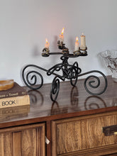 Load image into Gallery viewer, XL Vintage Swirl Iron Candalabra