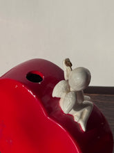Load image into Gallery viewer, Vintage Ceramic Red Heart Music Box