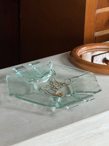 Handblown Abstract Glass Catchall