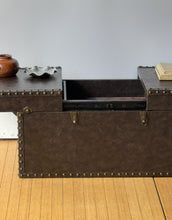 Load image into Gallery viewer, Faux Leather Trunk Coffee Table