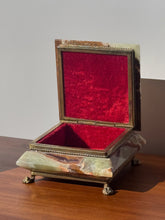 Load image into Gallery viewer, Antique Onyx Jewelry Box
