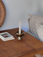 Load image into Gallery viewer, Vintage Brass Indian Lotus Candle Holder
