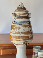 Load image into Gallery viewer, Vintage Studio Pottery Carafe with Matching Goblets