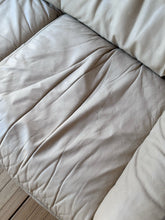 Load image into Gallery viewer, Vintage Post Modern Beige Leather Loveseat