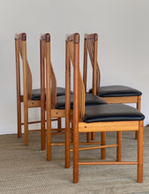 Load image into Gallery viewer, Consignment- Set of 4 Teak Benny Linden Dining Chairs