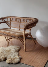 Load image into Gallery viewer, 1970&#39;s Wicker Loveseat Sofa