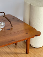 Load image into Gallery viewer, Vintage Scalloped Walnut Coffee Table