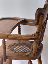 Load image into Gallery viewer, Antique Victorian Wooden High Chair