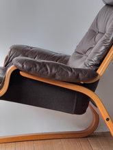 Load image into Gallery viewer, Vintage 1960’s Danish Leather Chair and Ottoman