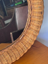Load image into Gallery viewer, 1970's Wicker Mirror