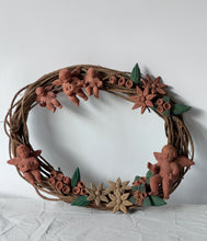 Load image into Gallery viewer, Vintage Folk Handmade Clay Wreath