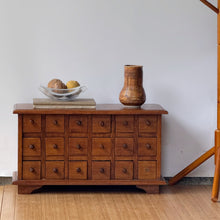 Load image into Gallery viewer, Antique Handcrafted Apothecary Chest of 18 Drawers