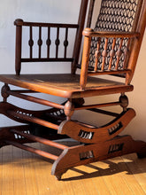 Load image into Gallery viewer, 1800's Antique Wooden Rocking Chair