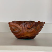 Load image into Gallery viewer, Handcrafted Vintage Wooden Sculpture Bowl