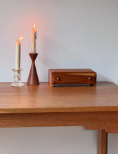 Load image into Gallery viewer, Vintage Handcrafted Oak Work Table with Matching Printer Stand