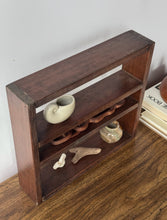 Load image into Gallery viewer, Vintage Rustic Wooden Trinket Shelf