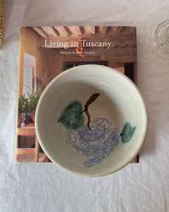 Hand Thrown Pottery Bowl Grape Art