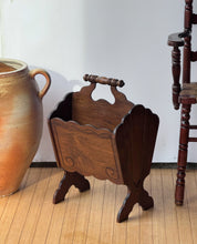 Load image into Gallery viewer, Vintage Primitive Wooden Magazine Holder