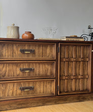 Load image into Gallery viewer, Mid Century Modern Lowboy Spanish Revival Dresser by Bassett Furniture