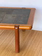 Load image into Gallery viewer, Danish Teak &amp; Stone Coffee Table