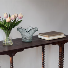 Load image into Gallery viewer, Murero Italy Recycled Green Glass Handkerchief Bowl Vase