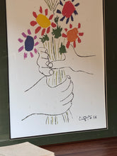 Load image into Gallery viewer, Vintage Framed Picasso ‘Bouquet of Peace’