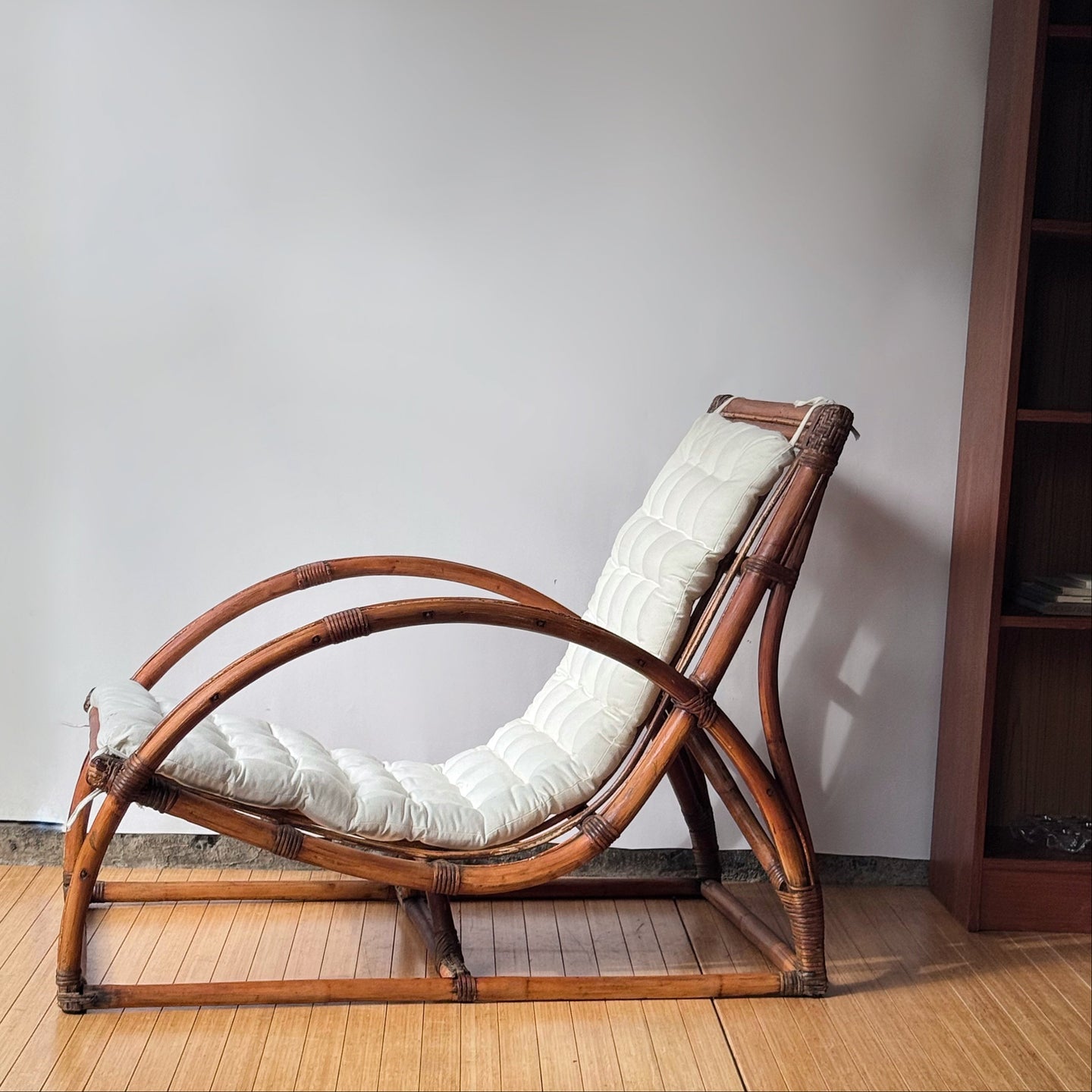 Vintage Sculptural Rattan Chair
