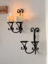 Load image into Gallery viewer, Vintage Pair of Spanish Double Pillar Wall Sconce