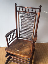 Load image into Gallery viewer, 1800's Antique Wooden Rocking Chair