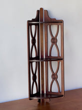 Load image into Gallery viewer, Vintage Wooden Corner Shelf