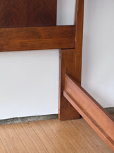 Load image into Gallery viewer, Walnut MCM Full Sized Bed Frame