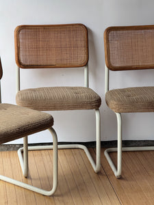 Set of 4 1970's Cane Dining Chairs