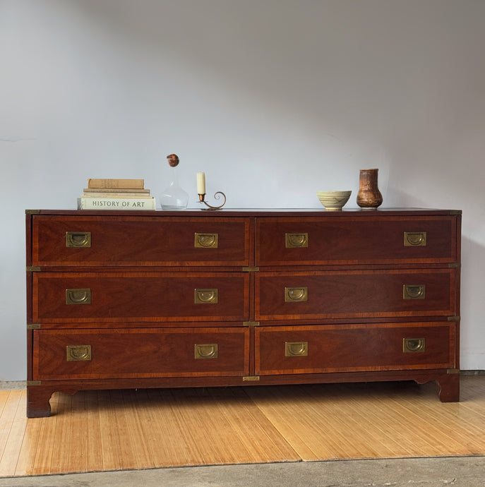 Drexel Campaign Six Drawer Dresser
