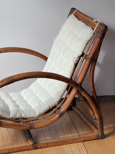 Vintage Sculptural Rattan Chair