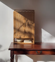 Load image into Gallery viewer, Vintage Wicker Wall Cabinet