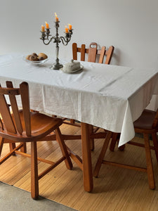 Vintage Handcrafted Swedish Wooden Dining Set