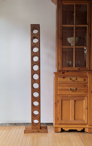 Vintage Oak Freestanding Wine Rack