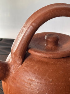 Vintage Handmade Decorative Clay Teapot